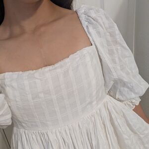 Mable Puff Sleeve Babydoll Mini Dress